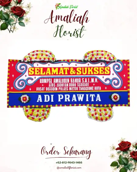 Papan Bunga Ucapan Selamat Kemang Manis